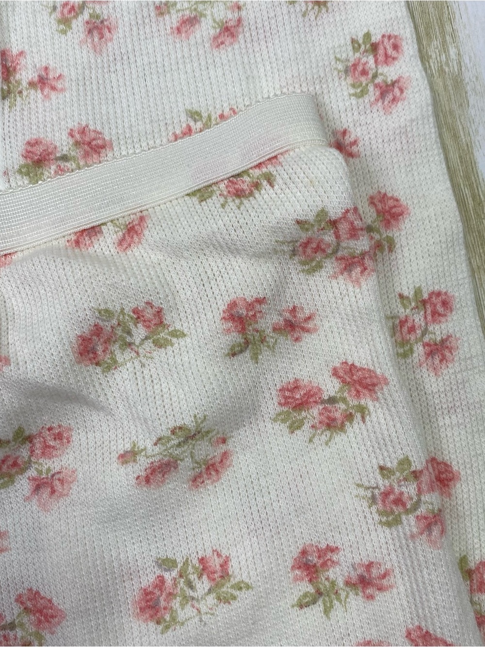 Vintage J.E. Morgan Arctex Lites White Floral Thermal Long Johns - Picture 8 of 11